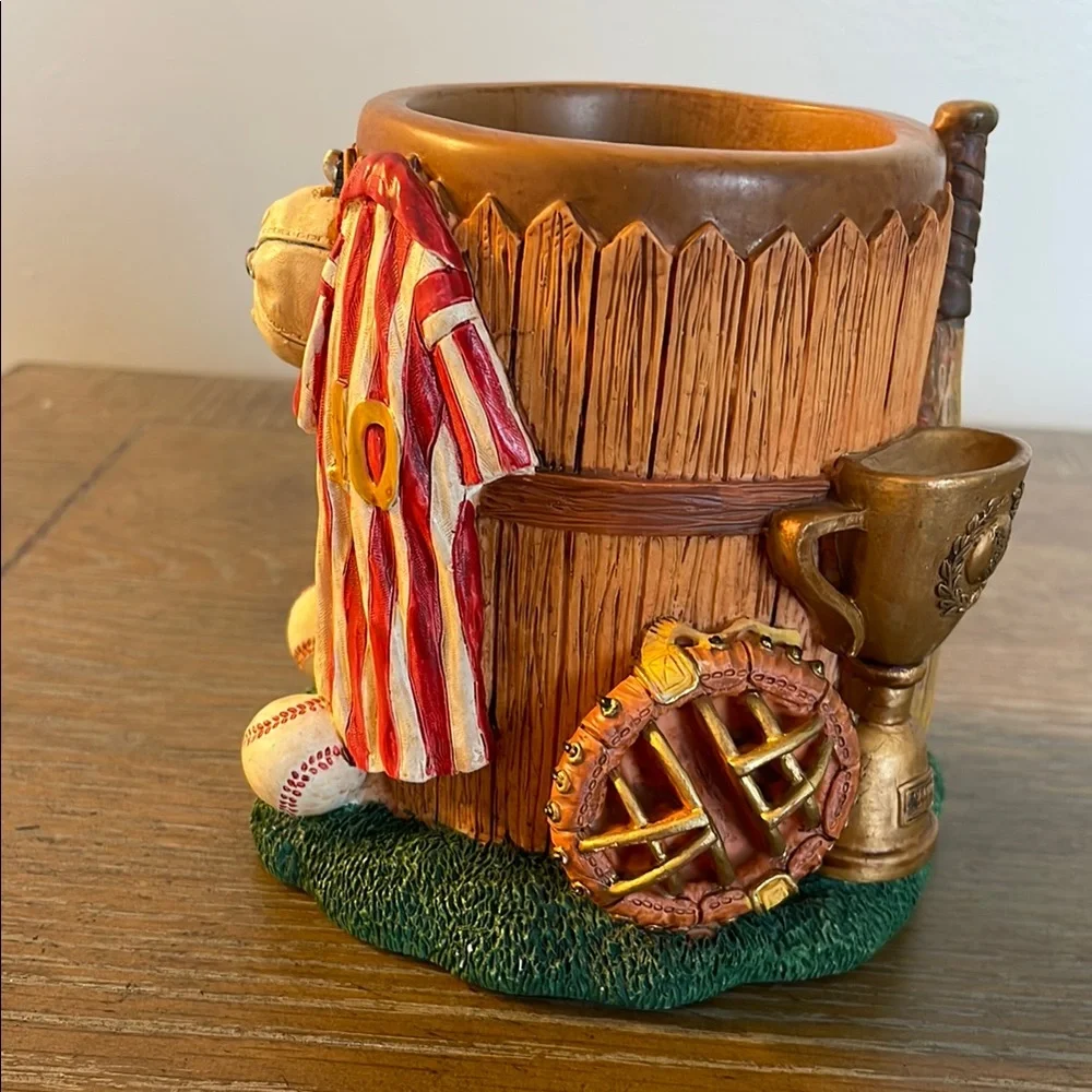 Russ Berrie Yesterday's Ballgame Pencil Holder
